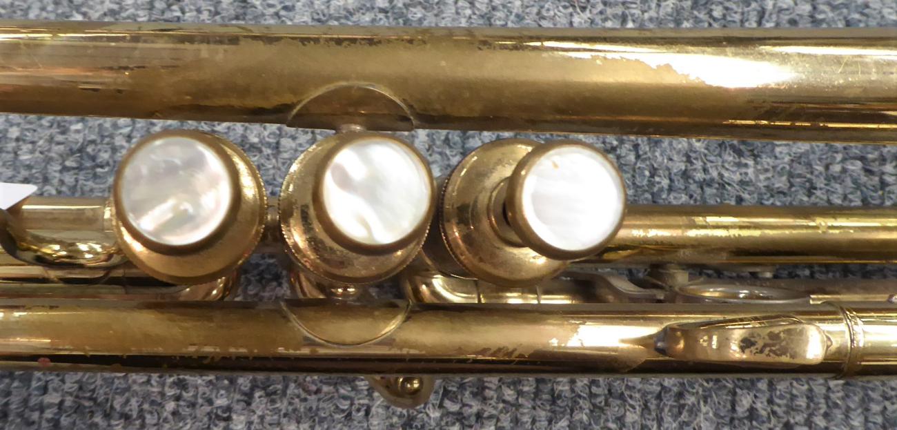 Trumpet Custom Built By E Benge, Los Angeles Calif. Resno-Tempered Bell 3, serial number 24540 ( - Image 4 of 15