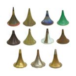 Metal Gramophone Horns assorted examples (11)