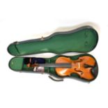 Viola 15 3/8'' one piece back, ebony fingerboard, inside stamped 'J. Stuart Paul Maker, Oldham