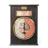Heaven And Hell Wall Mounted Amusement Machine with pictorial circular dial divided into 18 Heaven/