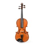 Violin 14'' two piece back, ebony fingerboard, with label 'Ch. J. B. Collin-Mezin Luthier a Paris