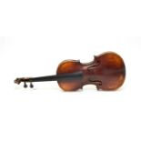 Violin 14 3/8'' two piece back, ebony fingerboard, labelled 'Giovan Paolo Maggini Brescia 1690'