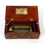 A Small Key-Wind Musical Box By Lecoultre Frères, serial no. 25981, playing four unidentified