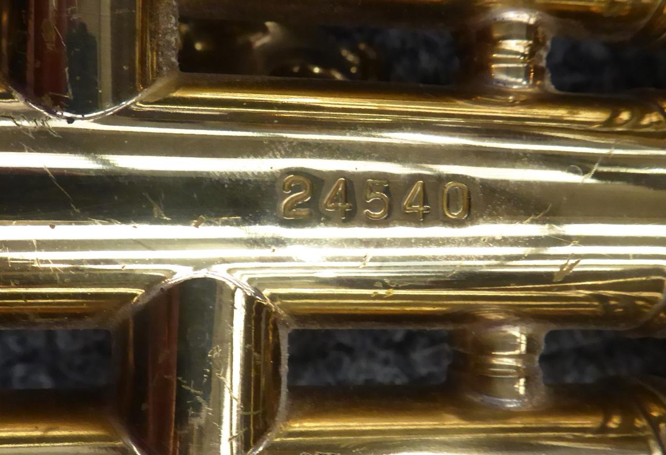 Trumpet Custom Built By E Benge, Los Angeles Calif. Resno-Tempered Bell 3, serial number 24540 ( - Image 13 of 15