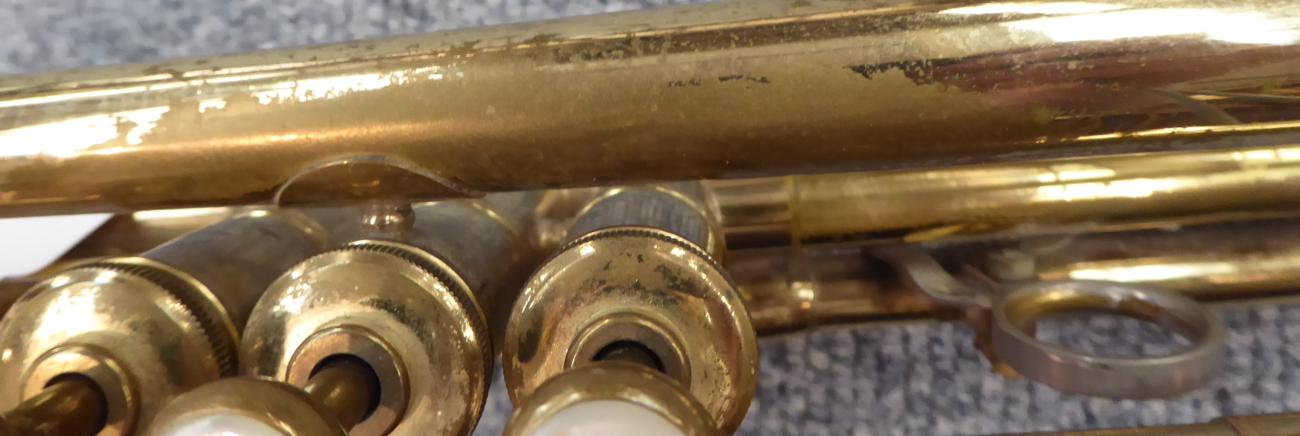 Trumpet Custom Built By E Benge, Los Angeles Calif. Resno-Tempered Bell 3, serial number 24540 ( - Image 5 of 15