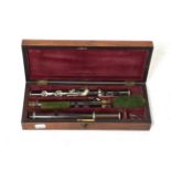 Flute By D'Almaine & Co. rosewood, six holes, eight keys, five sections, length 579mm (from blow