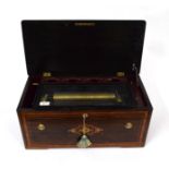 A Voix-Celeste Musical Box, Probably By B. A. Bremond, serial no. 10119, playing six airs, with