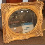 A gilt framed mirror (a.f.)