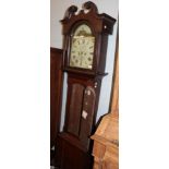 An oak eight day longcase clock, signed Robt Marshall, Greenside, early 19th century