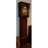 An oak eight day longcase clock, signed John Dobie, Tanfield, No.240, circa 1780