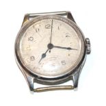 A stainless steel centre seconds wristwatch signed Longines, retailed by Pidduck and sons Hanley