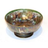 A Wedgwood Fairyland lustre bowl ''Poplar tree pattern'' (a.f.)