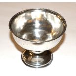 A George III Irish silver bowl, by Matthew West, Dublin, 1785, the bowl tapering cylindrical and