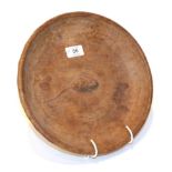 A Robert Mouseman Thompson Yorkshire oak fruit bowl with carved mouse signature; together with a box