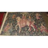 Machine made tapestry of 16th century design, 185cm by 130cm
