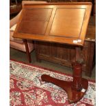 A late 19th/early 20th century mahogany adjustable reading table by John Carter, London