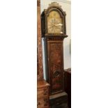 A chinoiserie eight day longcase clock, dial bearing a later inscription Francis Mayhem, Parham,