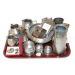 A quantity of Arts & Crafts pewter including Liberty & Co.; Tudric; English; A Liberty & Co.