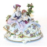 A 20th century Unter Weiss Bach porcelain figural group