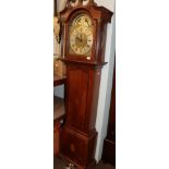 A mahogany eight day longcase clock, signed Richard Marshall, Wolsingham, 18th century, later case