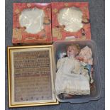 Two boxed circa 1930s Duchess doll corporation Walt Disney dolls, Cinderella and Alice in