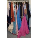 Assorted circa 1920s and later ladies clothing including day wear, evening wear, separates etc (part