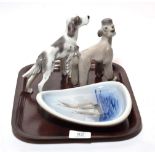 A Copenhagen Poodle, a Setter, and a dish painted with a ship (3)