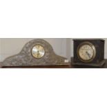 An Arts and Crafts style mantel timepiece; and a pigeon ''Blick Universal'' clock timer (2)
