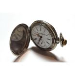 A full hunter pocket watch, signed Hartford Watch Co, circa 1900 movement signed and numbered