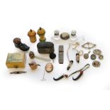 Assorted 19th Century and Later Sewing Accessories and Other Items, including a boxwood circular