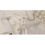 Assorted White Linen, mainly bed linen including bundles of new sheets, Horrockses sheet etc (two