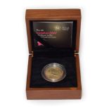 London 2012 Handover to Rio Gold Proof £2 Coin. Wooden box and outer case of issue COA