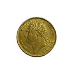 George IV Sovereign 1824 Shield Back S3800 Very Attractive GVF