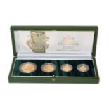 2005 Proof Gold Four Sovereign Collection This limited edition set of 2,500 features the special