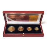 Elizabeth II Gold Proof 4 Coin Britannia Collection 2003 One Ounce, Half Ounce, Quarter Ounce and