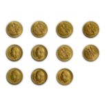 George V Sovereigns (11) 1912S, 1913, 1914M, 1915S, 1916P, 1917S, 1918I (India) 1919C, 1923M