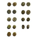 Nine Various Roman and Greek Coins including a Denarius