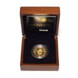 2013 Two Pound Proof Gold Coin: The 350th Anniversary of the Guinea Boxed with outer box and COA