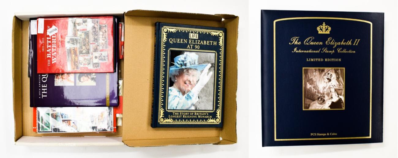 QE2 Collection. Superb Limited Edition INTERNATIONAL STAMP COLLECTION ALBUM PCS stamp & Coins of the