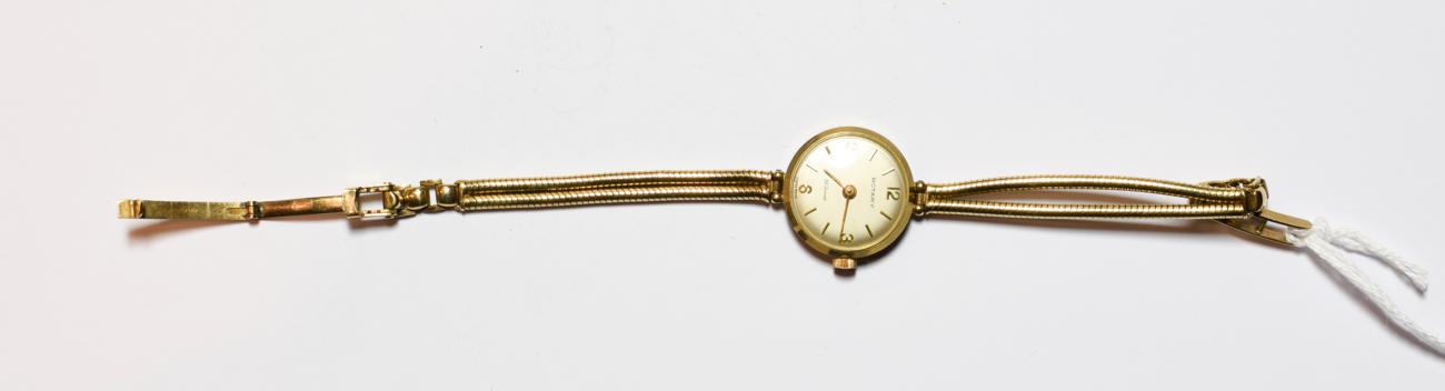 A lady's 9 carat gold wristwatch, signed Rotary