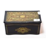 A 19th century 'boulle' marquetry hinged box