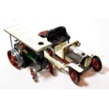 A Mamod car and Mamod Traction Engine