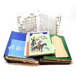 Box 5 Albums and 4 assorted stock books, GB. USA. Worldwide including earlier issues many 100s