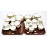 A Shelley 'Chelsea' pattern part tea service and other tea wares (two trays)