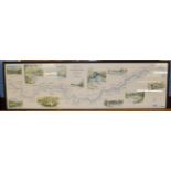 Houldsworth (Nigel), Fisherman's Map of Salmon Pools on the River Tweed, colour print, 23.5cm by