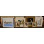 Gordon Blakey Venetian watercolour; together with after Thomas Kinkade; and various others (11)