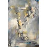 Marie Walker Last (1917-2017) ''Mirage 2'' Signed and inscribed verso, oil on board,122cm by 182.5cm