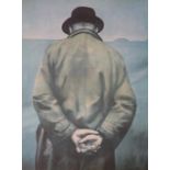 After Harold Riley (b.1934) ''Lowry Walking on Swinton Moss'' Signed, inscribed and dated (19)70,