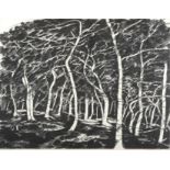 David Blackburn MBE (1939-2016) ''Windy Trees Butternab'' Signed and dated 1975, inscribed to