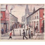 After Laurence Stephen Lowry RBA, RA (1887-1976) ''Fever Van'' Signed, with the blindstamp for the